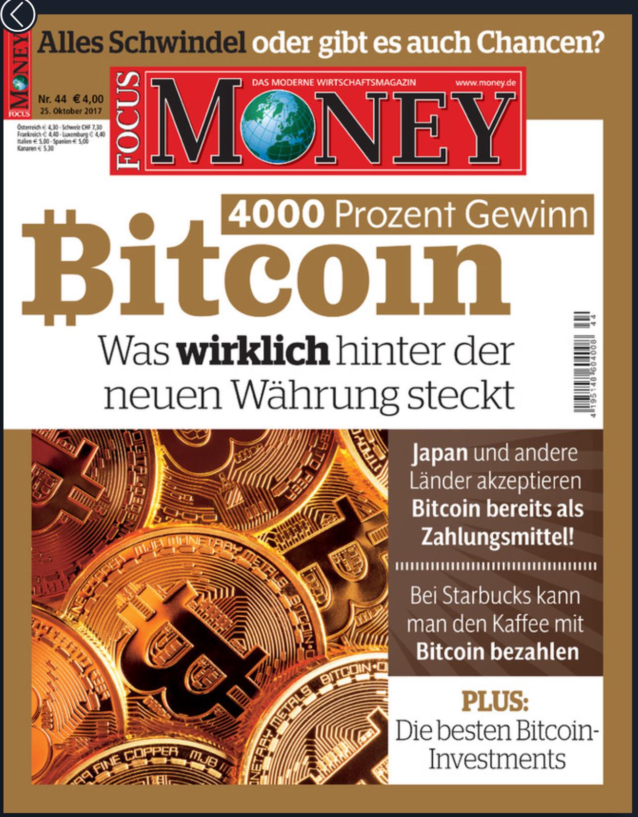 Bitcoin Als Titelthema Im Ak!   tuellen Focus Money Steemit - 